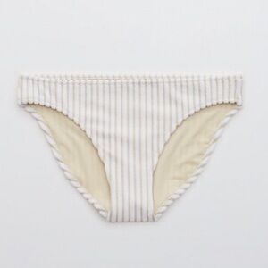 Aerie Terry striped bikini bottom, brand new never worn!